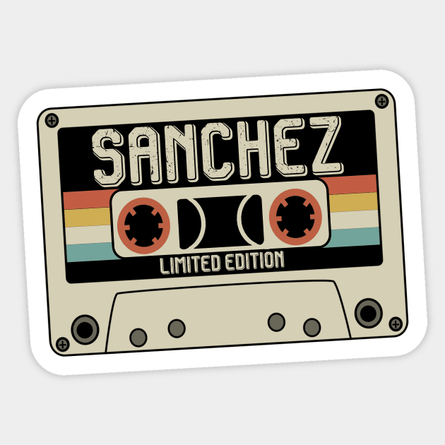 Sanchez- Limited Edition - Vintage Style Sticker by Debbie Art